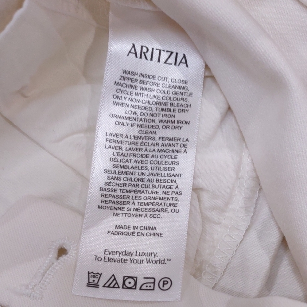 Aritzia Cream Pants - Picture 6 of 9